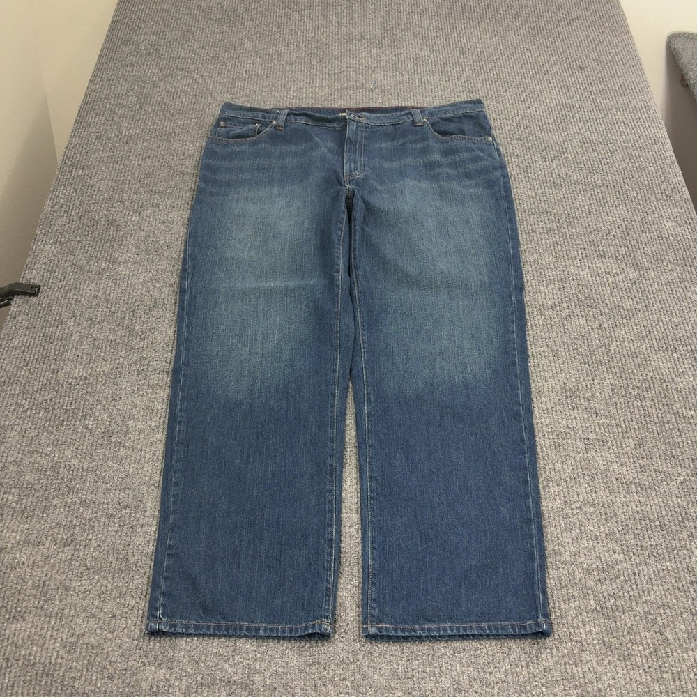 LL Bean Jeans Mens 42x30 Blue Cotton Classic Fit Denim Outdoor Casual Style